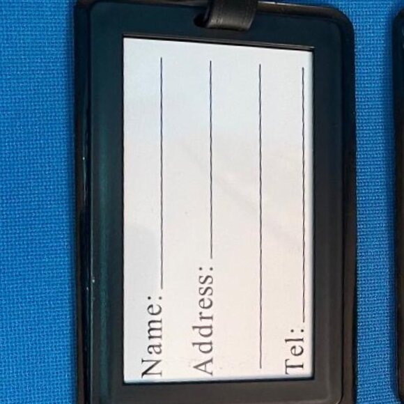 FLORAL FLOWERS SET OF 2 EASY TO SEE UNIQUE LUGGAGE / BAG TAGS TRAVEL / TRAVELING - Picture 9 of 10